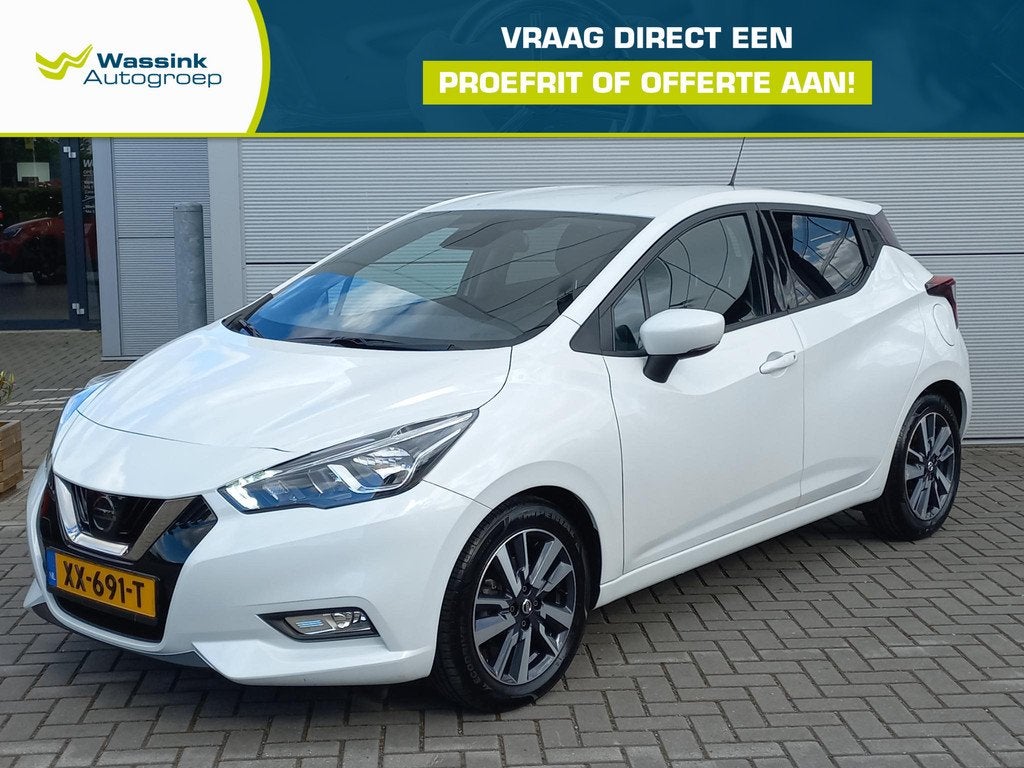 Nissan Micra 1.0 T 100pk Connecta | Climate control | Naviga, Auto's, Nissan, Bedrijf, Te koop, Micra, ABS, Achteruitrijcamera
