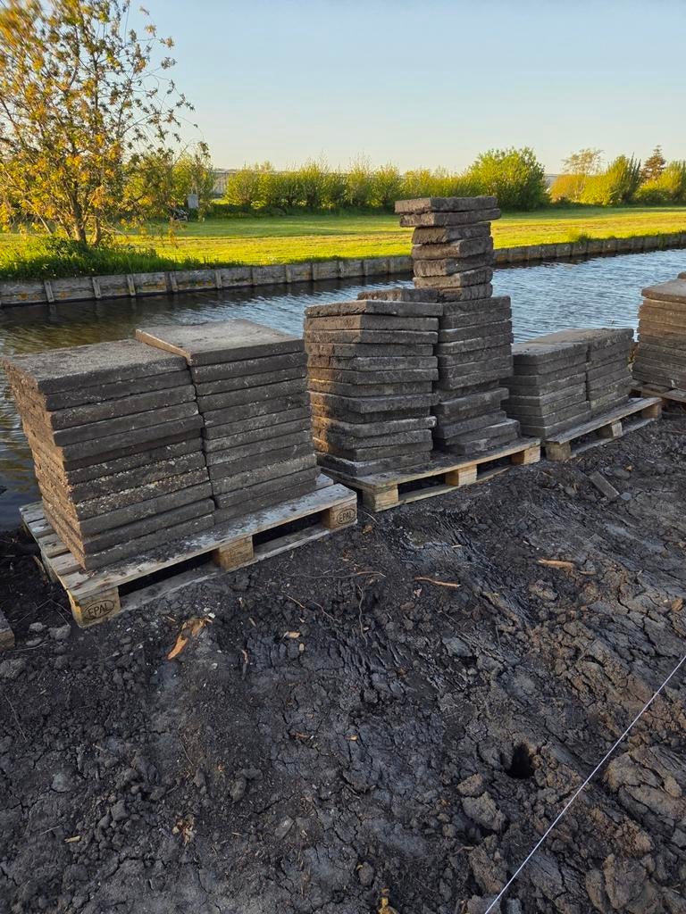 Gebruikte terrastegels, diverse maten, beton, Ophalen, Gebruikt, 10 m² of meer, Beton