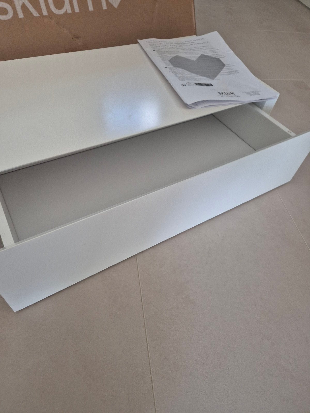 Sklum Florens zwevende ladekast 60x30x15 nachtkastje, Ophalen of Verzenden, Nieuw