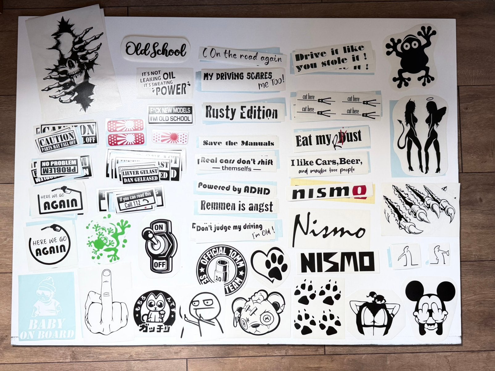 Bumperstickers / decals, Ophalen of Verzenden