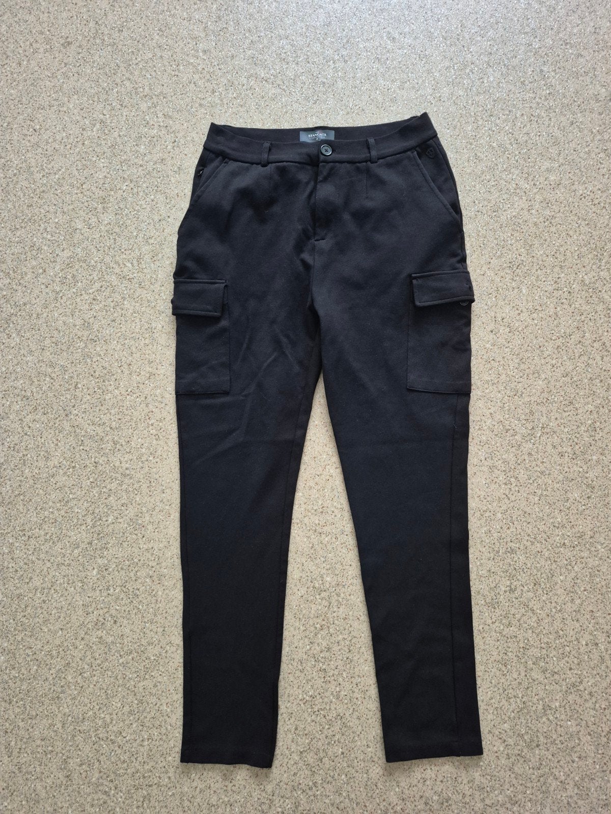 Stangata L'Essenziale Zwarte Cargo Broek Maat M, Ophalen of Verzenden, Nieuw, Zwart
