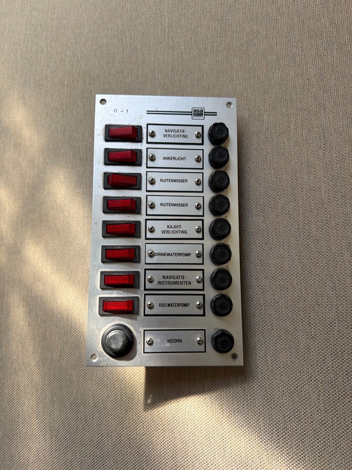 Instrumentenpaneel / dashboard 12V met zekeringen, Watersport en Boten, Ophalen of Verzenden, Gebruikt, Overige typen