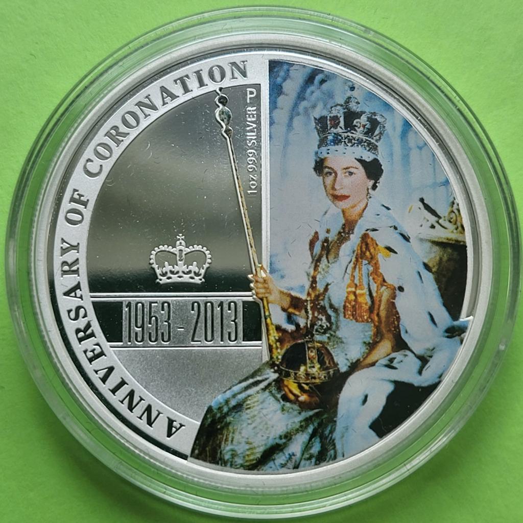 Australia 2013 - 50 jaar Queen Elisabeth - 1 oz zilver, Verzenden, Zilver