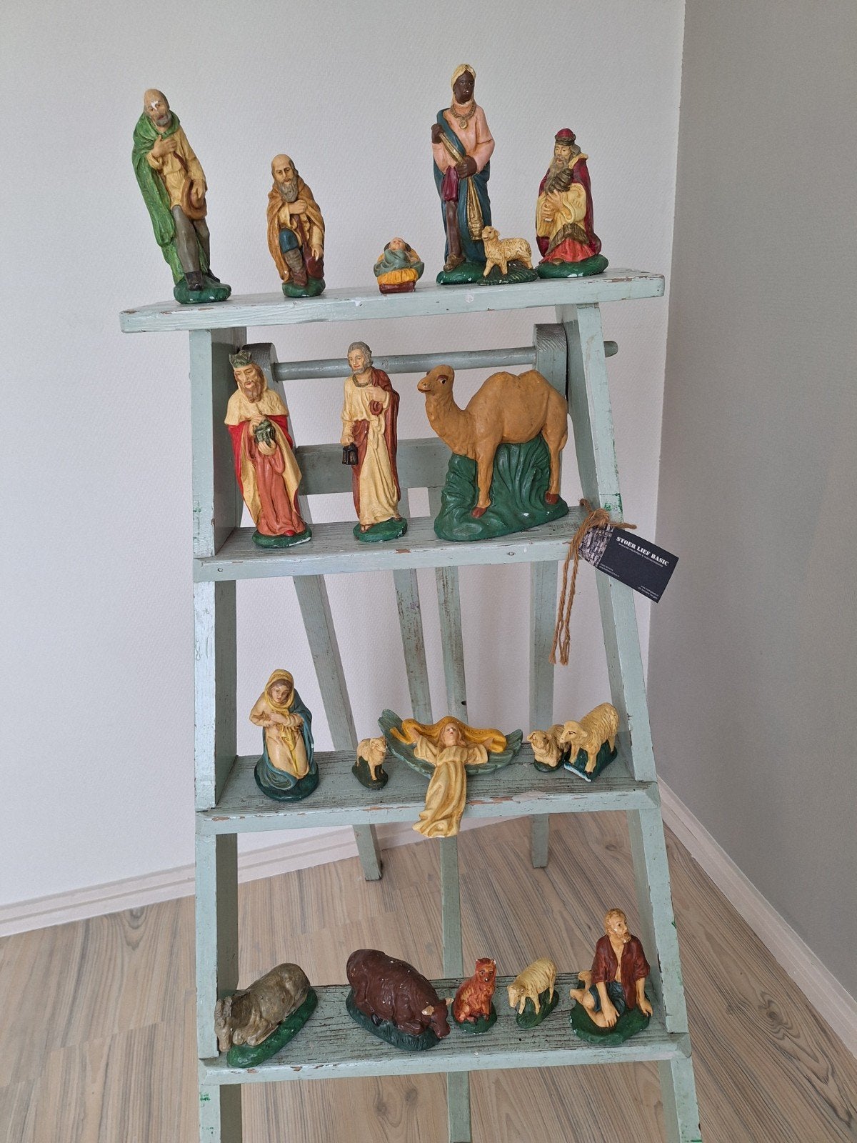 Complete Kerststal Set - 19 delig, Ophalen of Verzenden, Gebruikt