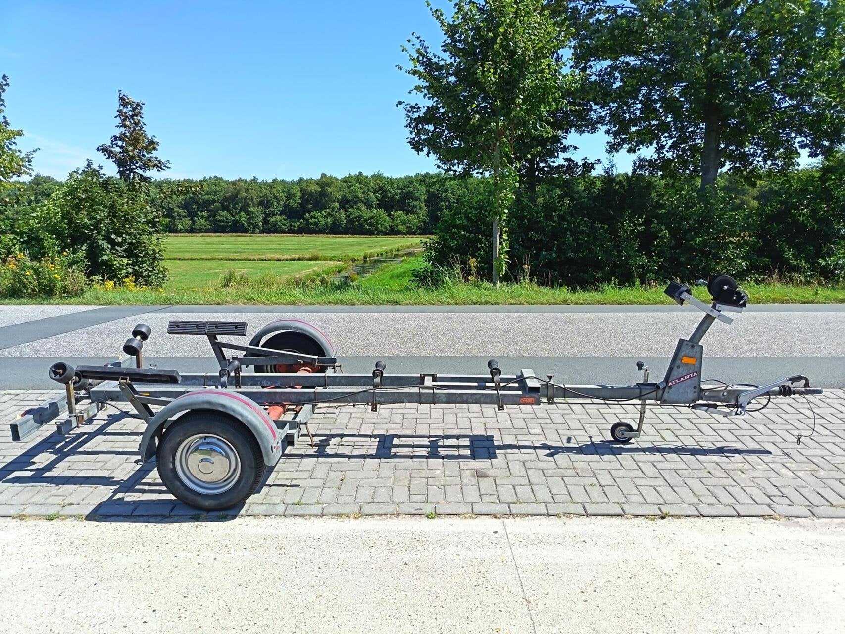 Atlanta Geremde Kantel Boottrailer – 5 meter - 750 kg, Gebruikt, Overige typen, Atlanta, Atlanta