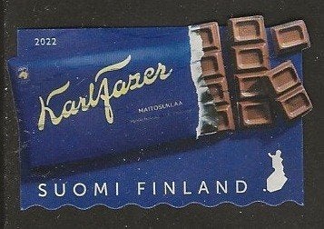 Finland 45, chocolade, Verzenden, Finland, Gestempeld