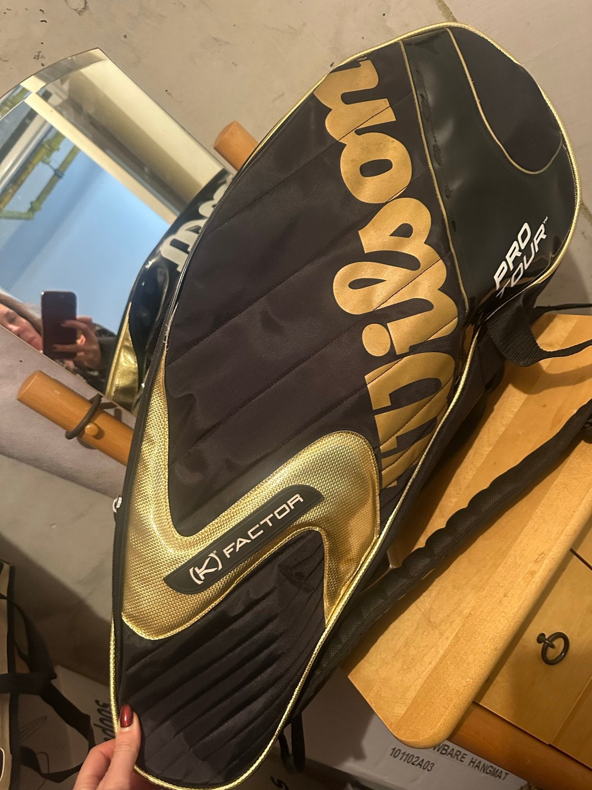 Wilson Pro Tour (K) Factor Tennisracket Hoes/Tas, L2, Ophalen of Verzenden, Zo goed als nieuw, Wilson