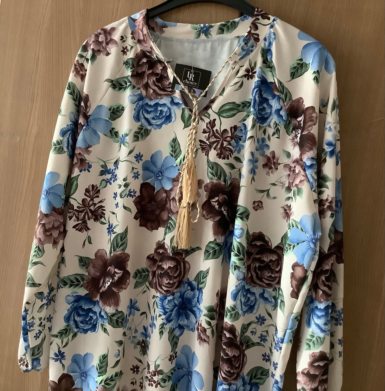 Nieuwe Kaftan/Huisjurk met bloemenprint - Maat XXL, Kleding | Dames, Meerkleurig, Maat 46/48 (XL) of groter, Nieuw, Ophalen of Verzenden