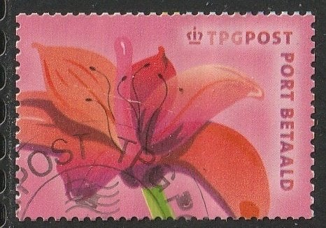 Nederland 2003 BZ13 Port Betaald Lelie rood TPG, Gest, Ophalen of Verzenden, Na 1940, Gestempeld