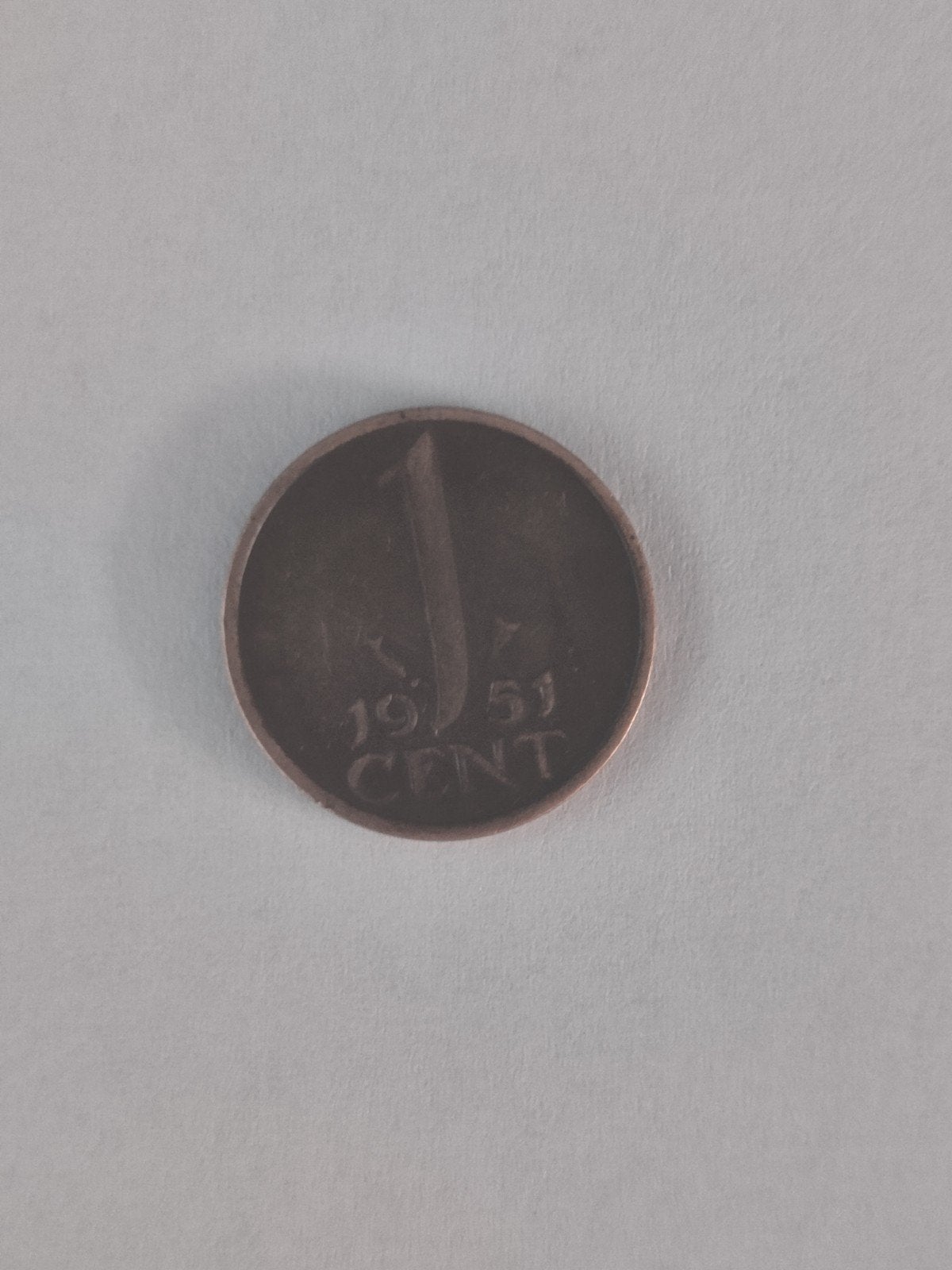 1 Cent Munt Koningin Juliana 1951, Postzegels en Munten, Munten | Nederland, Ophalen of Verzenden, Koningin Juliana, 1 cent, Losse munt