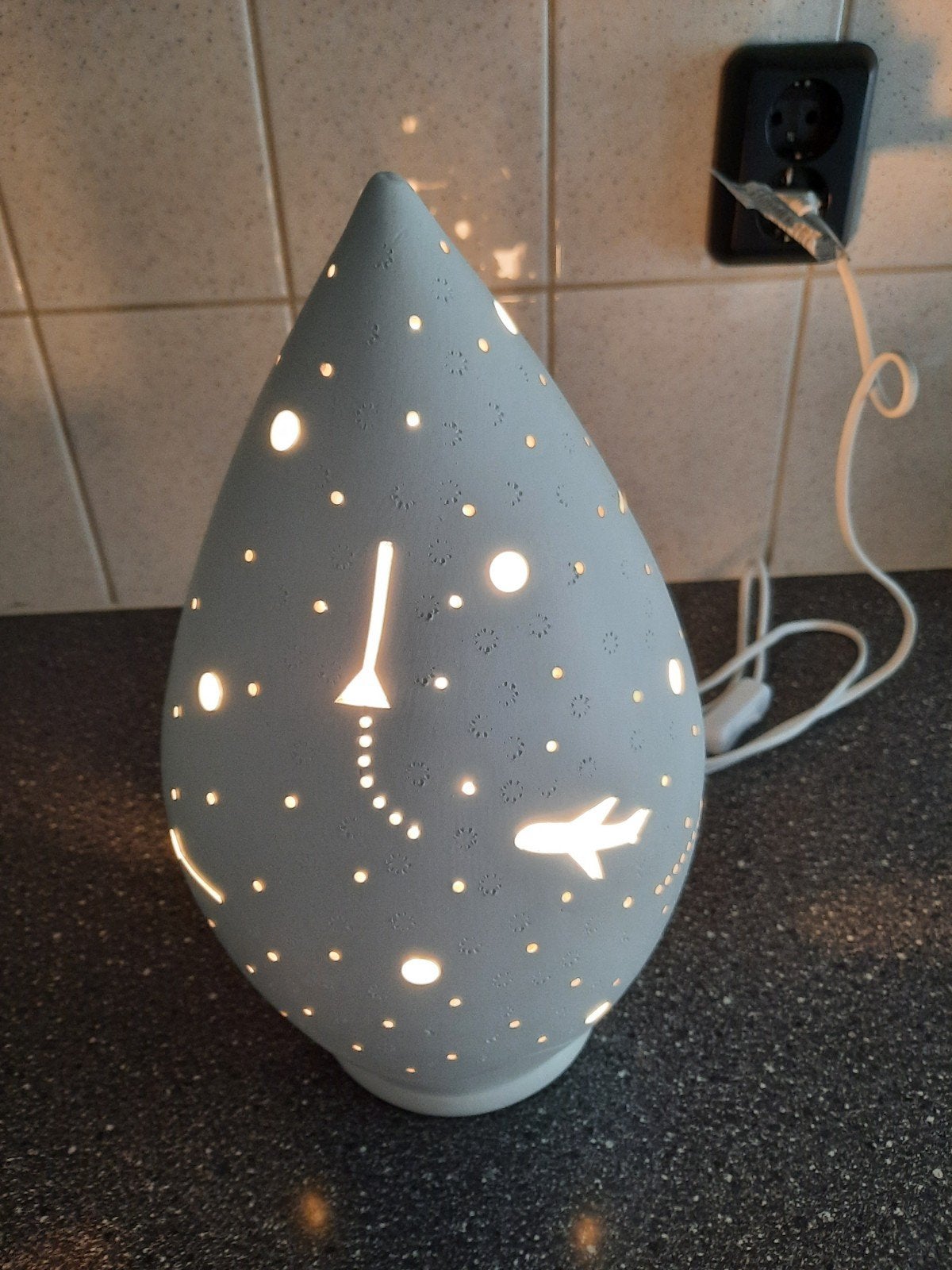 MMART Keramische Lamp Vliegtuig Design, Huis en Inrichting, Lampen | Overige, Nieuw, Ophalen