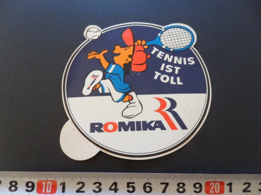 sticker ROMIKA Tennis ist toll, Ophalen of Verzenden, Zo goed als nieuw