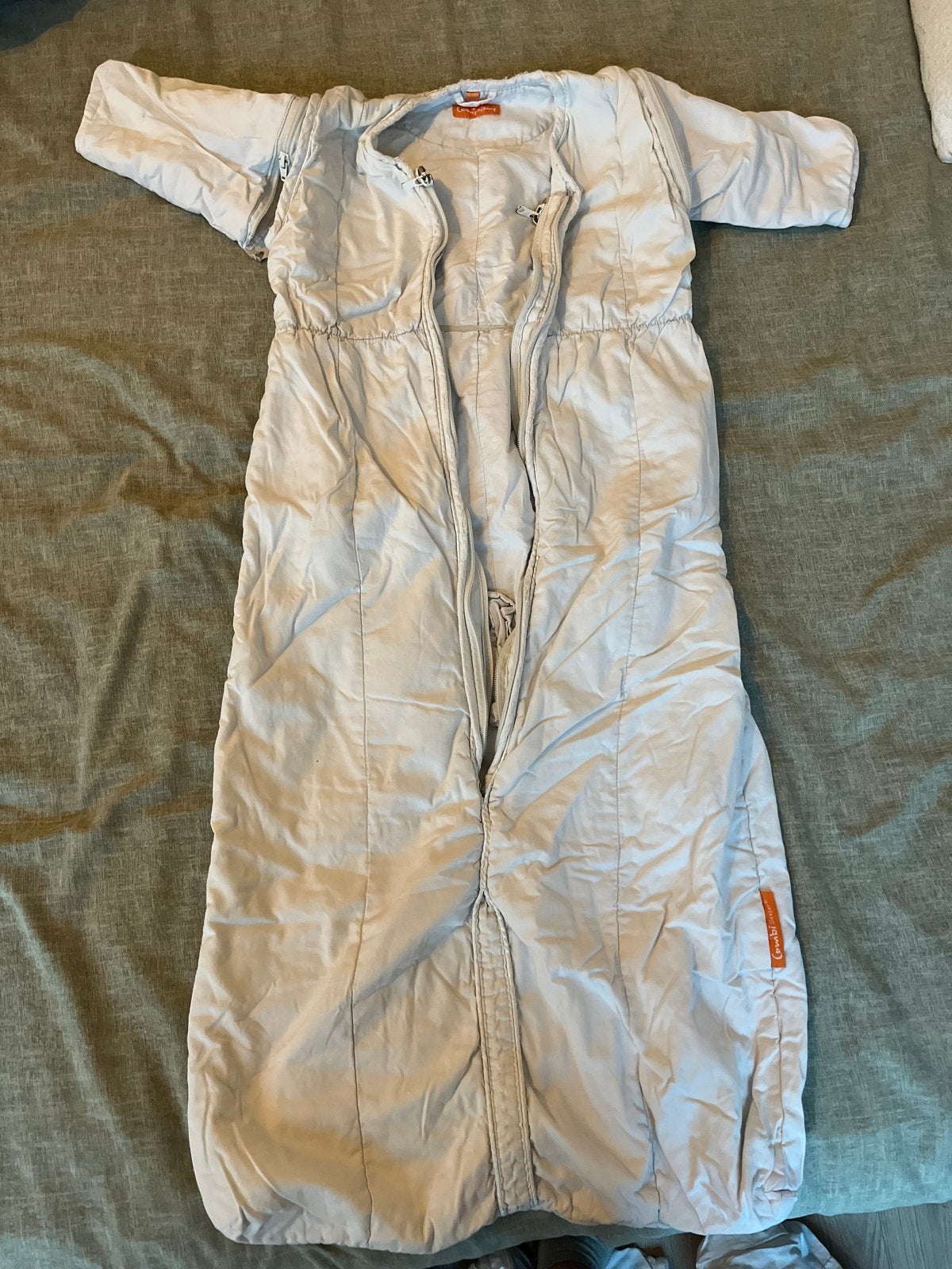 Witte slaapzak met afritsbare mouwen 12-48 maanden, Ophalen, Gebruikt, Overige merken, Dubbele rits
