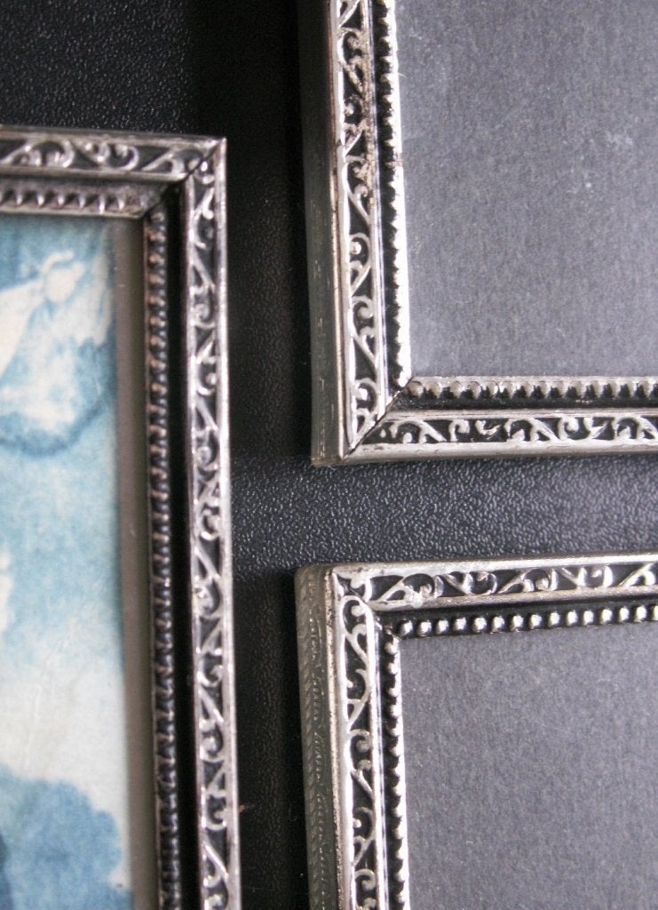 5 vintage fotolijstjes merk Jyden met ontspiegeld glas nieuw, Ophalen of Verzenden, Nieuw, Glas, Ontspiegeld glas