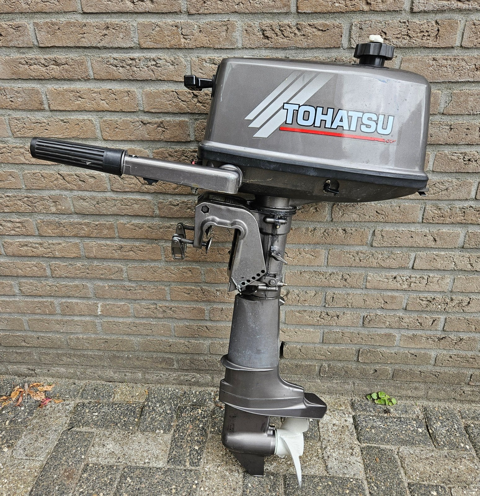 Startklare Tohatsu 5pk buitenboordmotor, Ophalen, Gebruikt