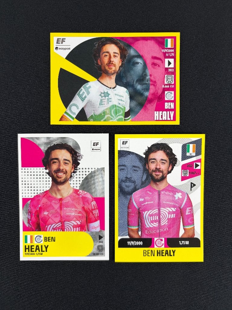 Ben Healy Panini Tour de France 2024-2026 Sticker EF, Verzenden, Zo goed als nieuw, Overige sporten, Poster, Plaatje of Sticker