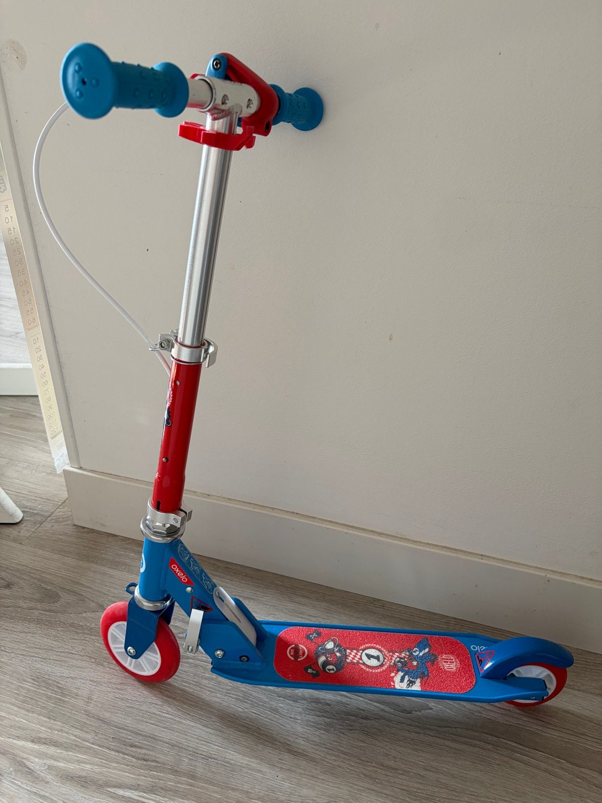 Oxelo kinderstep - Blauw/Rood, Verzenden, Gebruikt, Gewone step