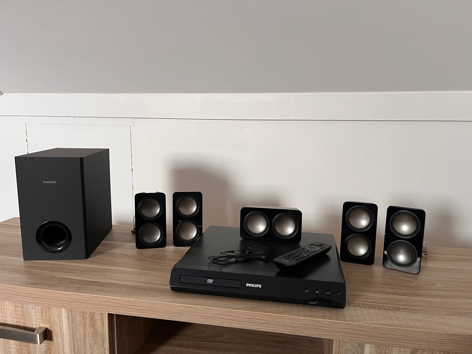 Philips Home Cinema Set HTS3531 - 5.1 DVD-speler, Ophalen, Philips, 70 watt of meer, Zo goed als nieuw