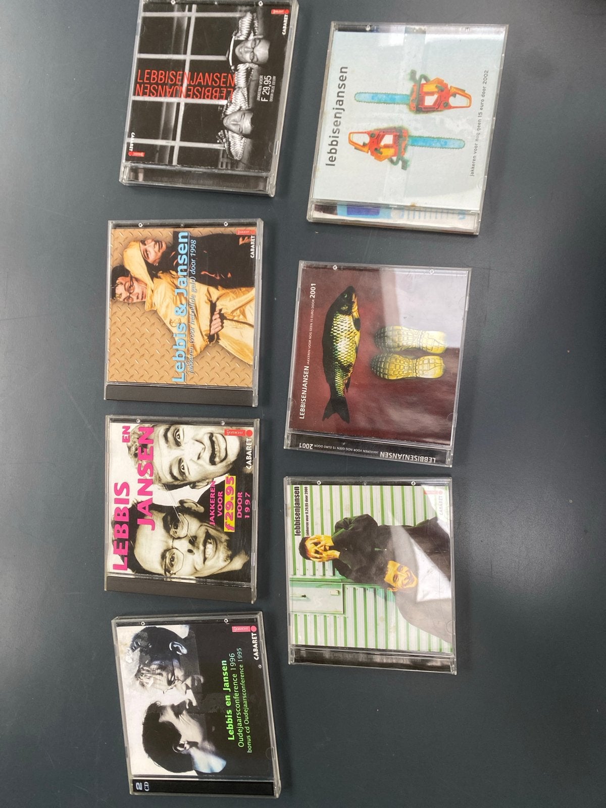 Lebbis en Jansen CD collectie - 7 cabaret albums, Ophalen of Verzenden, Gebruikt, Album, Inclusief doosje