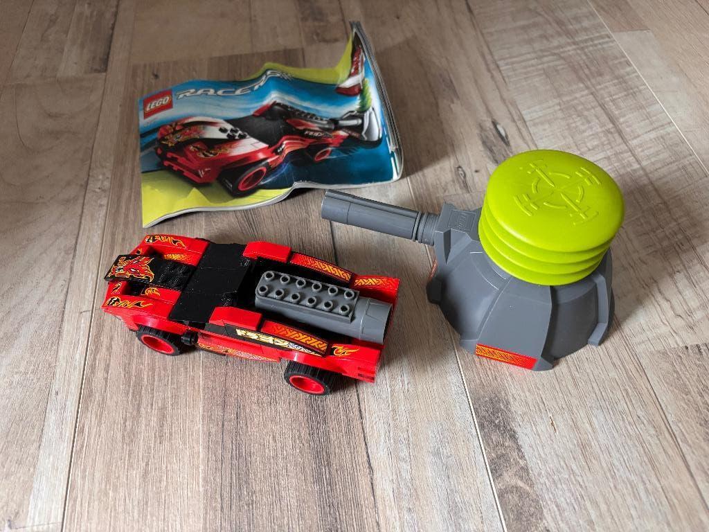 LEGO Racers 8641 Flame Wheelie raceauto met launcher, Lego, Ophalen of Verzenden, Zo goed als nieuw, Racers