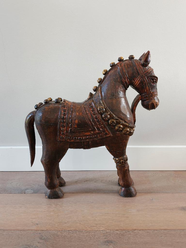 curiosa, houten paard, Ophalen, Overige onderwerpen, 20 - 50 cm, Beeld