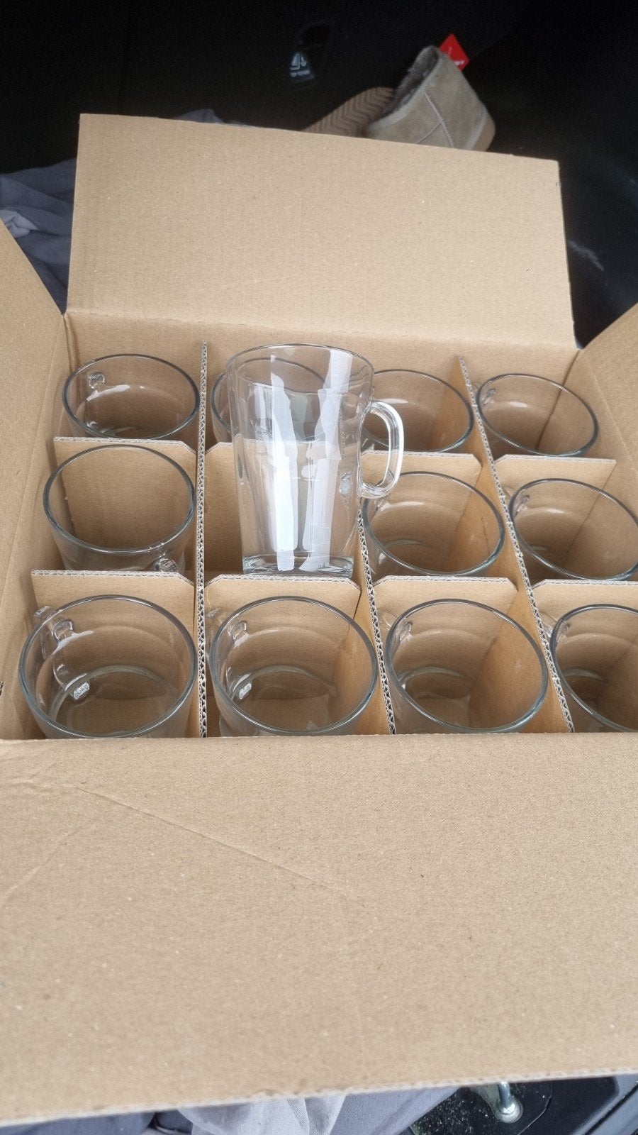 48 Nespresso glazen kopjes - Nieuw in doos, Ophalen, Overige merken, Nieuw, Glas