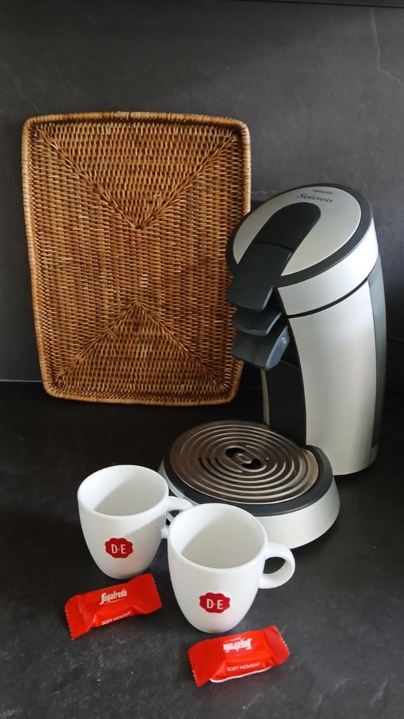 Philips Senseo Original koffiezetapparaat - Wit/Grijs, Koffiemachine, Ophalen of Verzenden, Zo goed als nieuw, 2 tot 4 kopjes