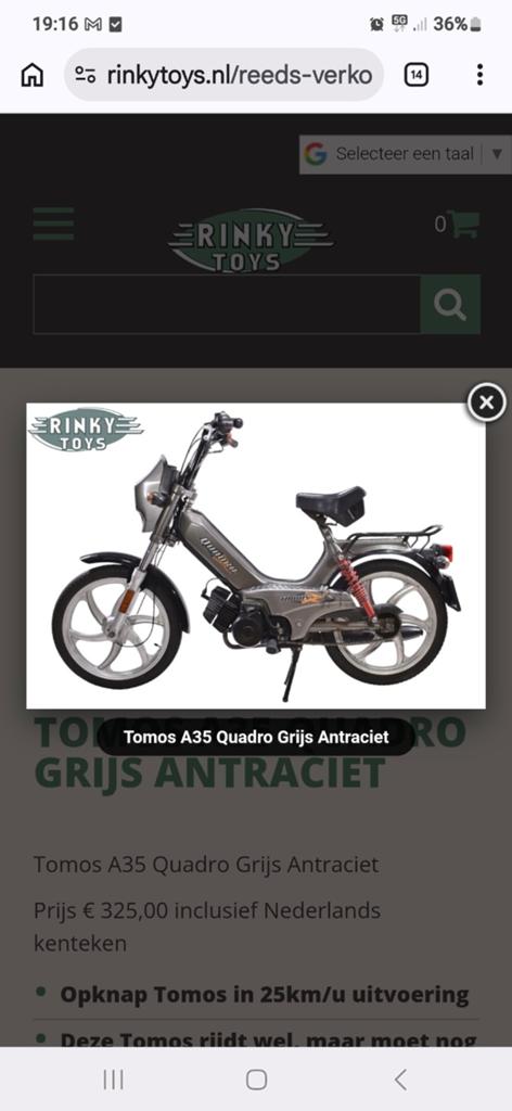Gezocht tomos brommer speedfight aprilia sr50 sr 50, Ophalen of Verzenden, Standard