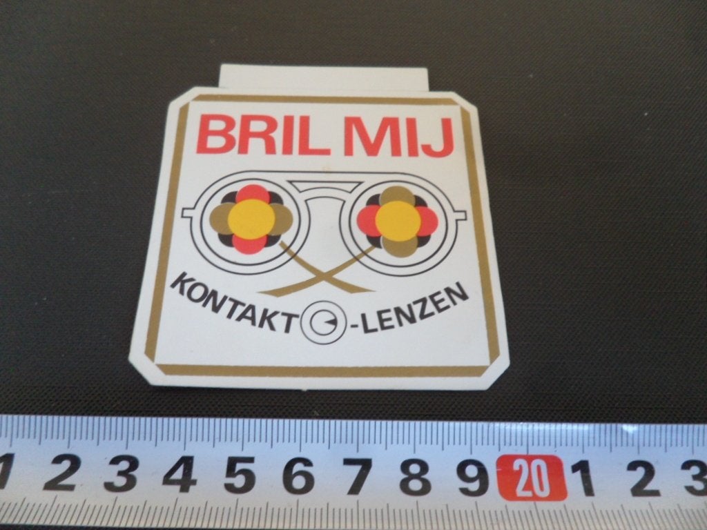 sticker BRIL MIJ Kontakt Lenzen, Verzamelen, Ophalen of Verzenden, Zo goed als nieuw