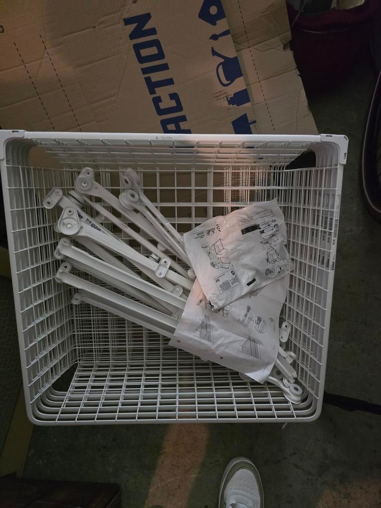 IKEA HJÄLPA Schuifmanden voor kast (5 stuks), Huis en Inrichting, Kasten | Kledingkasten, Ophalen, Gebruikt, 50 tot 100 cm, Minder dan 100 cm