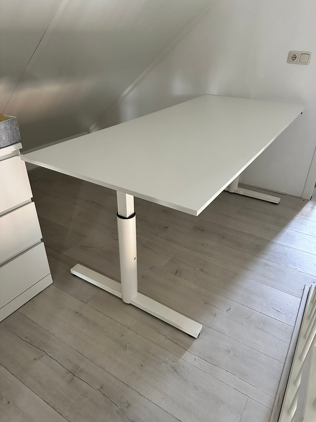 Gispen Zit-sta bureau 180x80 cm, Huis en Inrichting, Ophalen, Gebruikt, Metaal, In hoogte verstelbaar