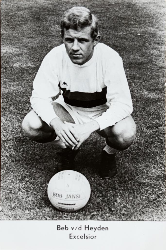 Spelerskaart Bob vd Heyden - Excelsior - seizoen 1969/1970, Verzenden, Zo goed als nieuw, Feyenoord, Spelerskaart