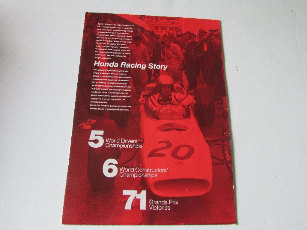 HONDA RACING STORY, Formuke 1 .MAGAZINE, Honda, Diverse auteurs, Ophalen of Verzenden, Zo goed als nieuw