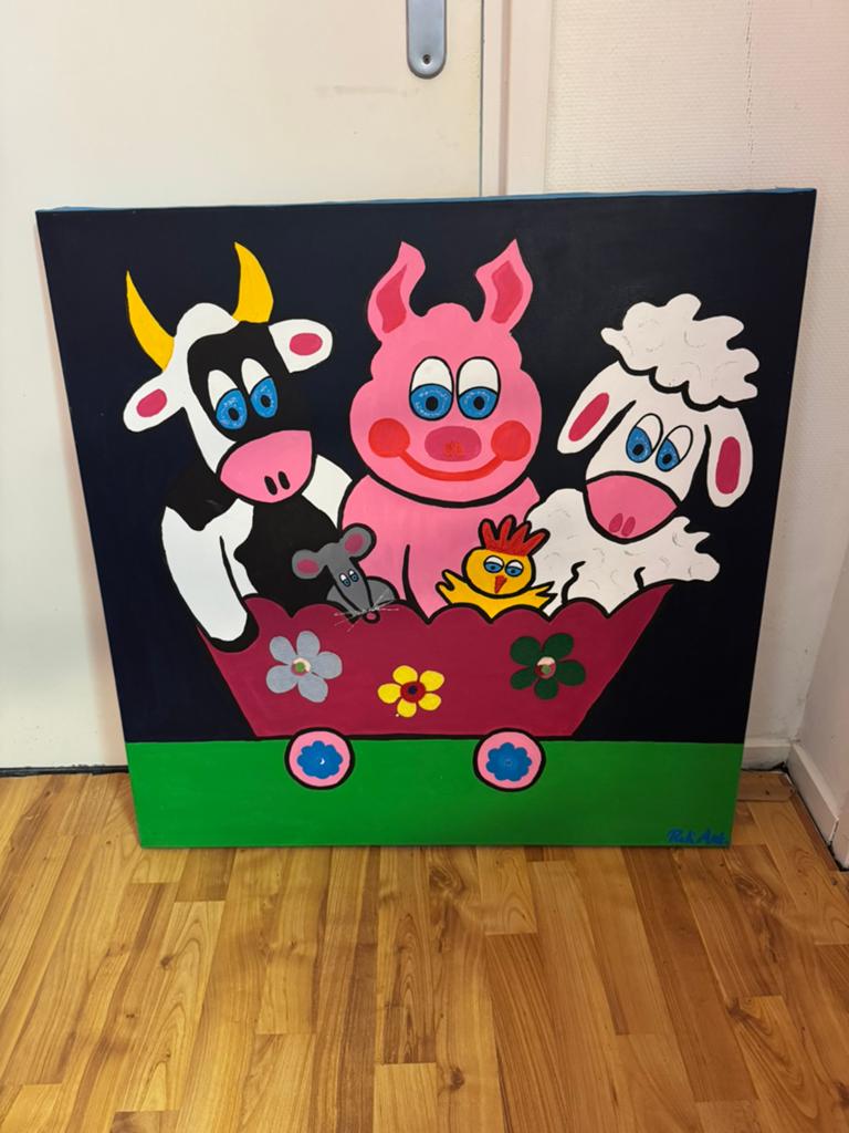 Schilderij voor op kinderkamer., Ophalen