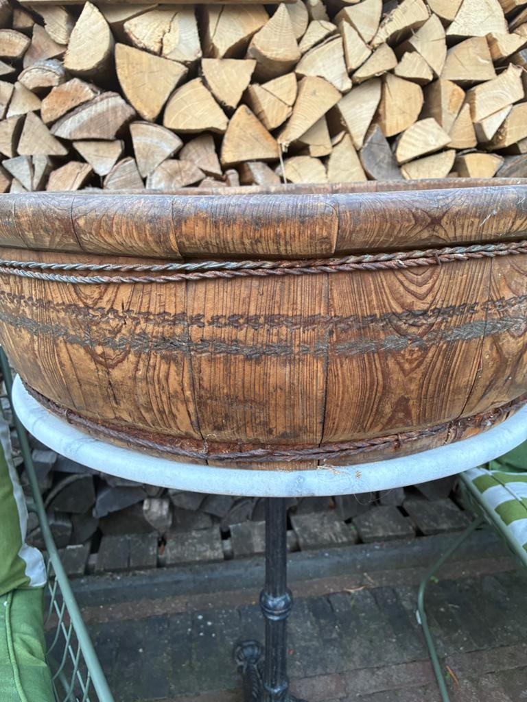 Antieke houten olijven/kaas trog, Ophalen