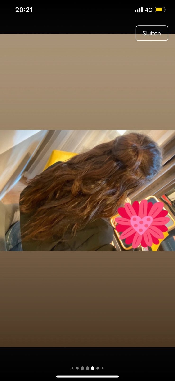 Haarextensions 4 clipins zascha/realhaironline, Verzenden, Gebruikt, Pruik of Haarverlenging