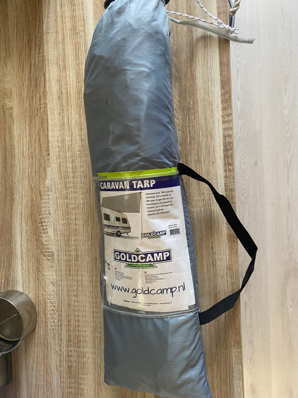 Coldcamp caravan tarp 350 bij 450/300, Ophalen, Gebruikt