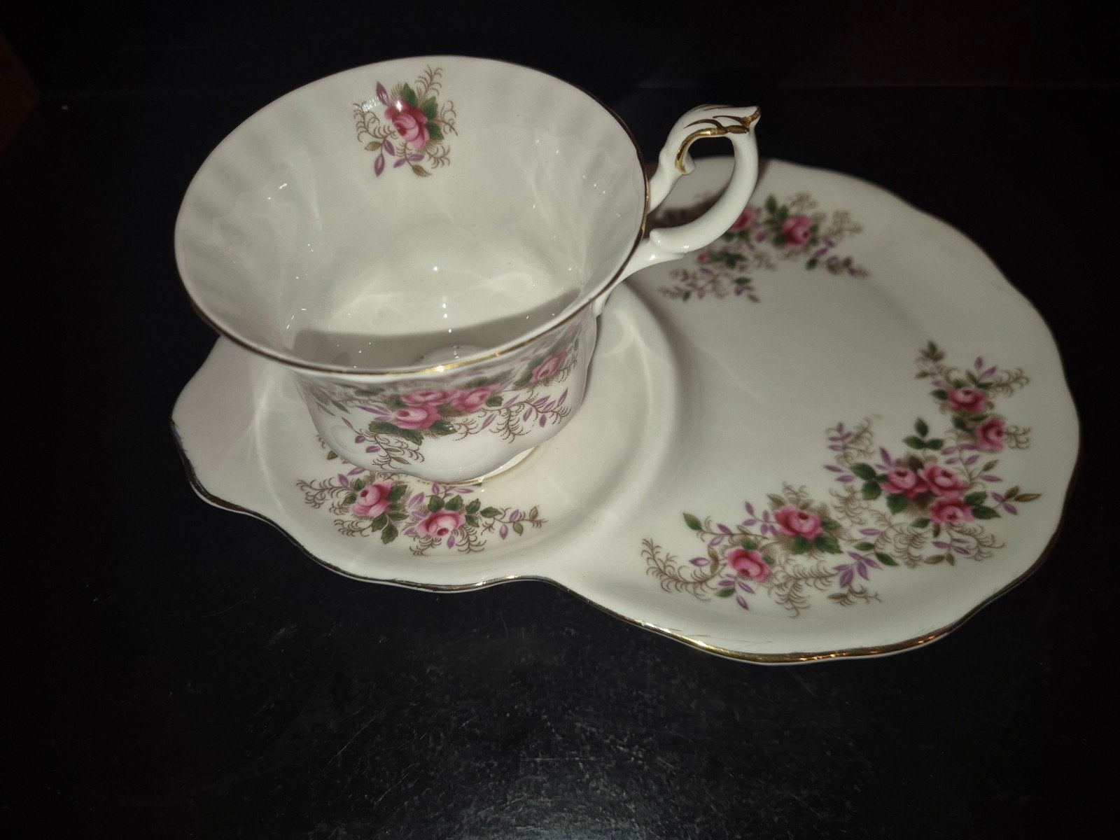 tennisset lavender rose Royal albert porselein, Ophalen of Verzenden