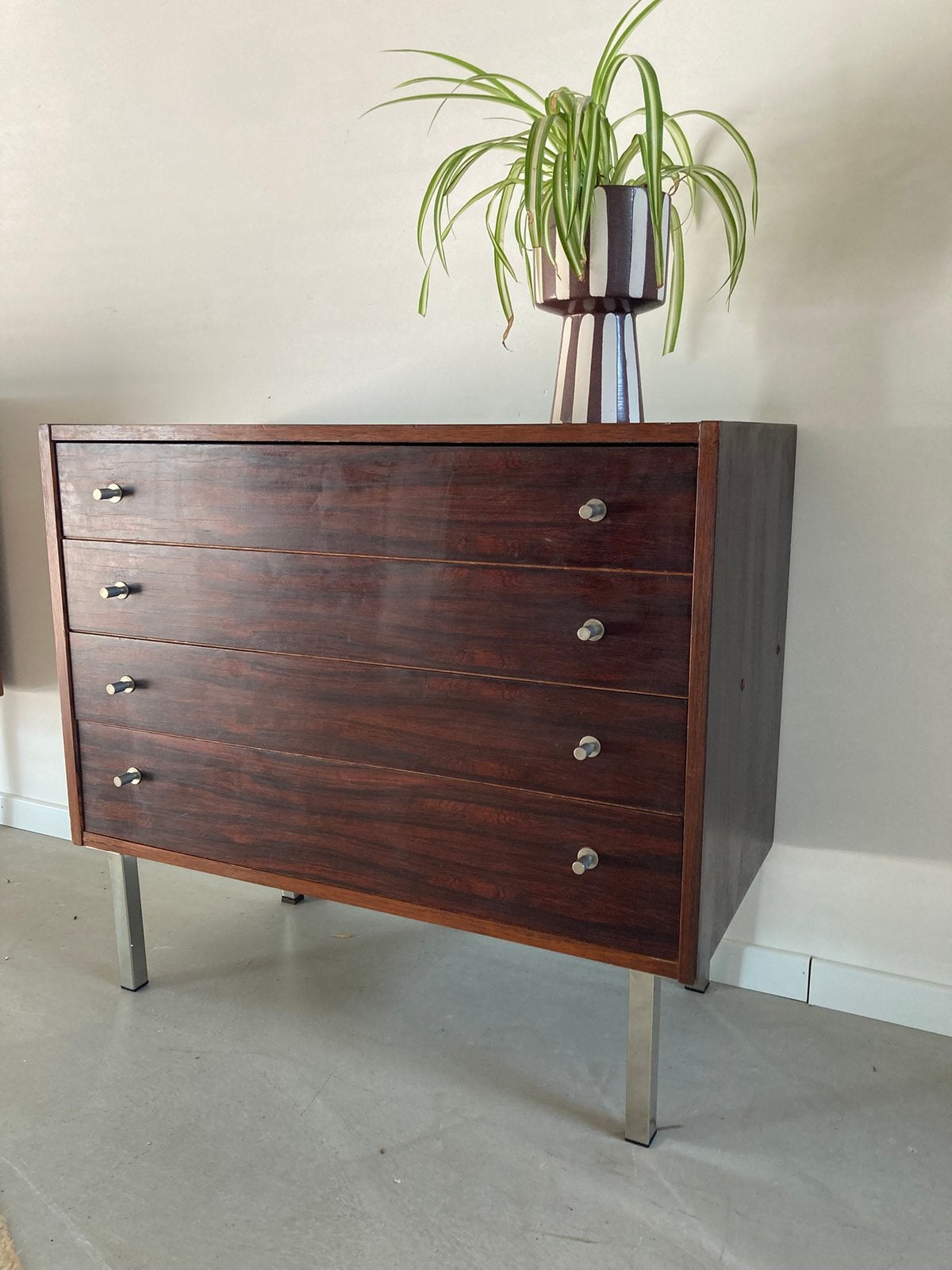 Midcentury vintage teak | palissander ladekastje, Ophalen, Gebruikt, Midcentury vintage retro jaren 60, Teakhout
