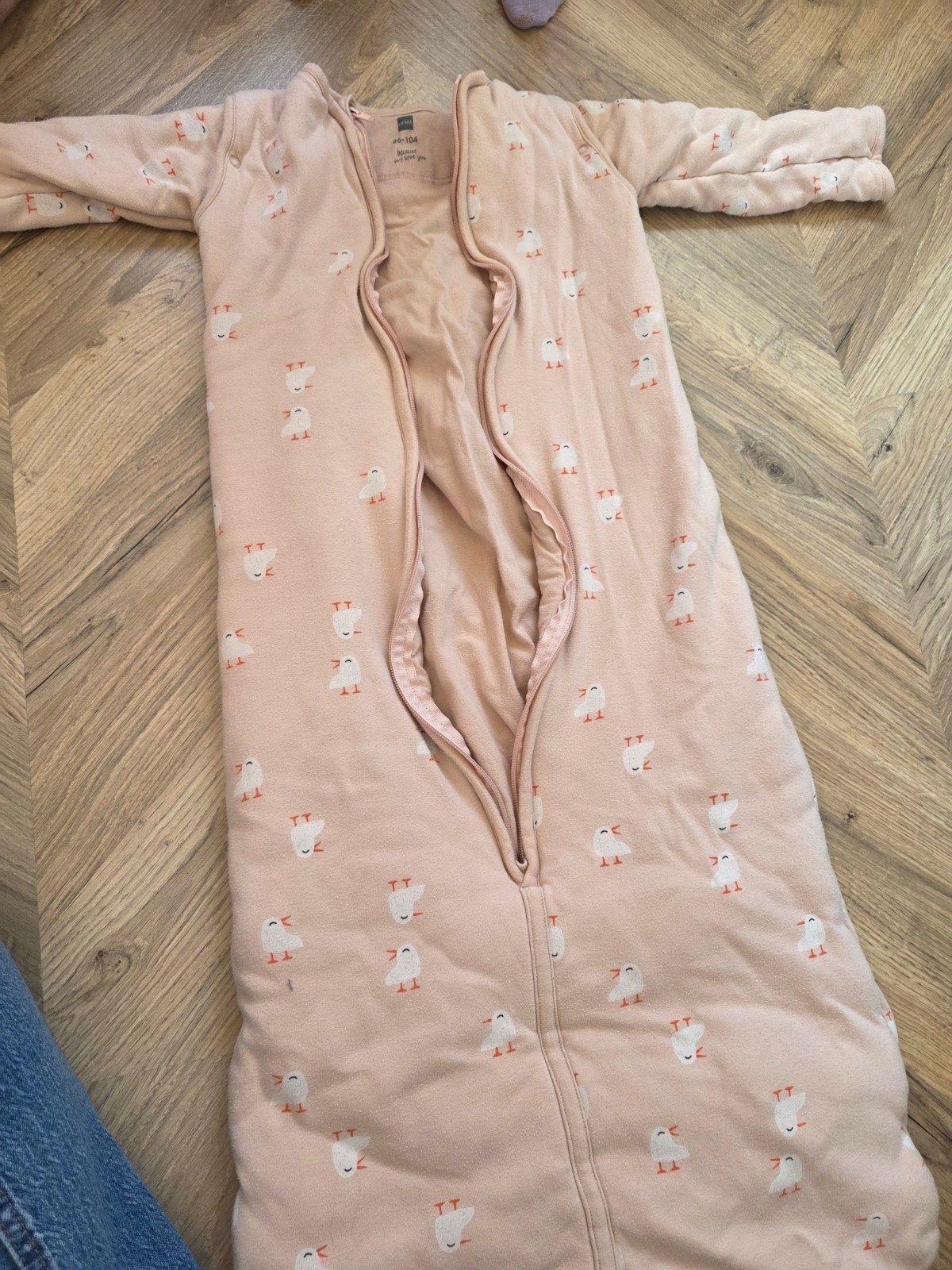 2 Hema slaapzakken met afritsbare mouwen - 86-104, Ophalen, Gebruikt, Hema, Roze