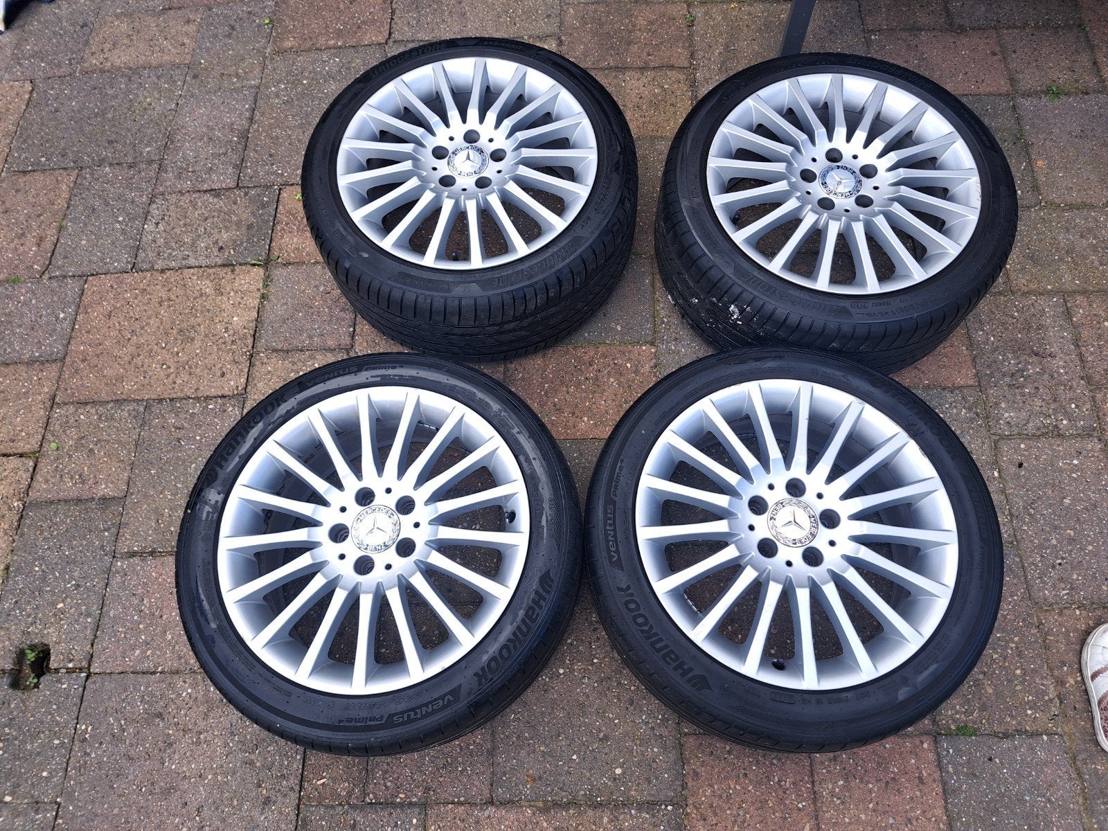 Mercedes breedsetvelgen origineel 17inch, Ophalen, Gebruikt