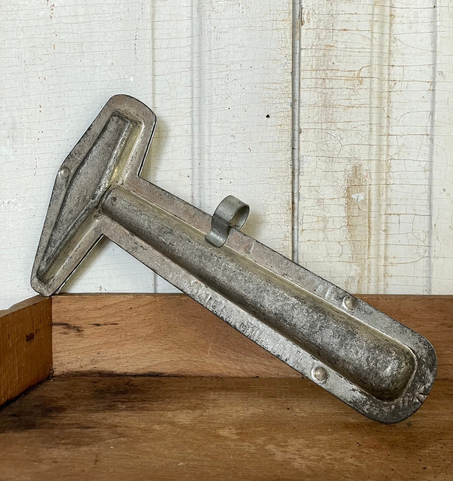 Brocante oude chocoladevorm / chocolademal Hamer, Ophalen of Verzenden