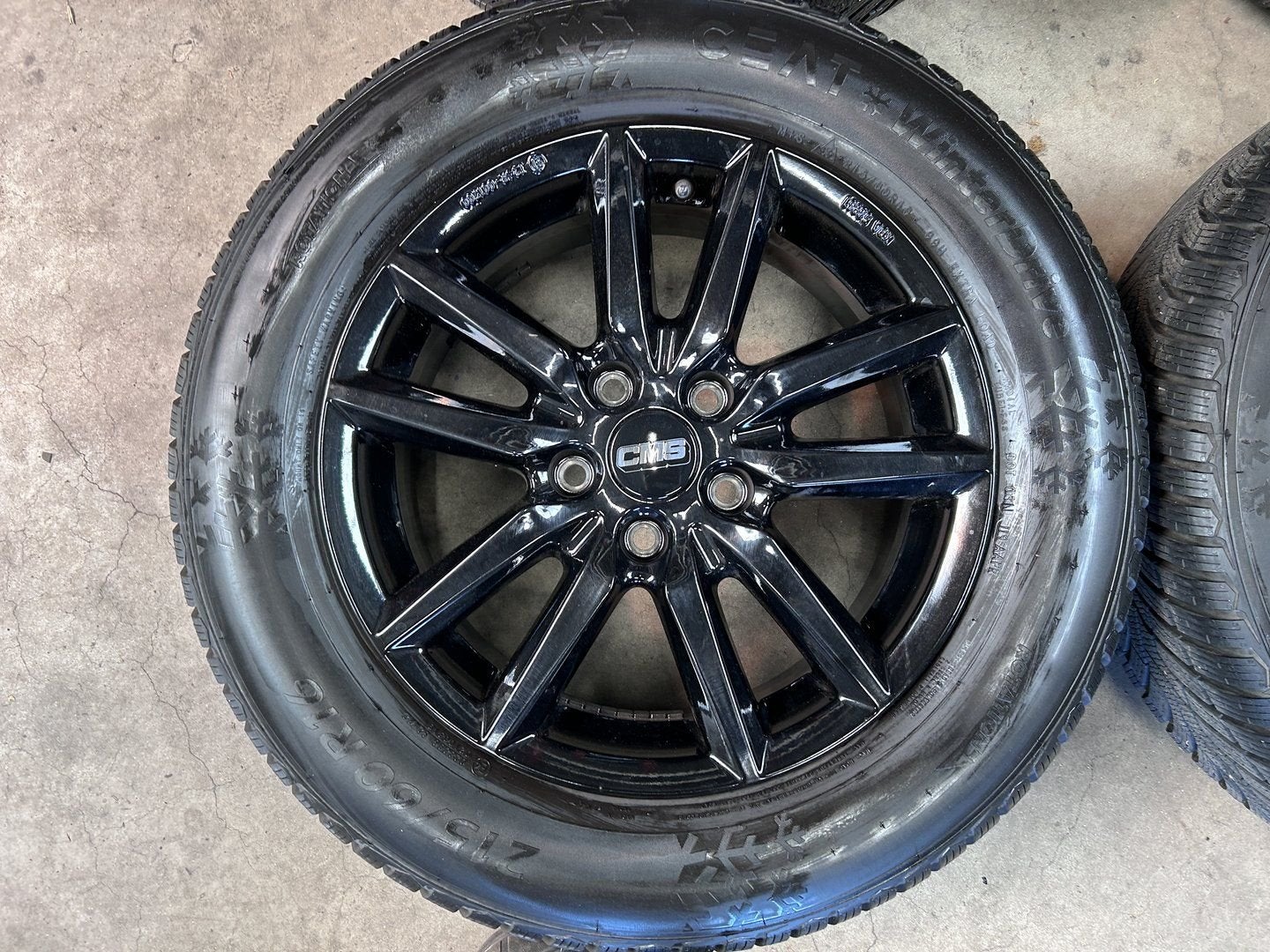 16 inch CMS velgen + winterbanden Volkswagen Passat, -, Banden en Velgen, -, Gebruikt