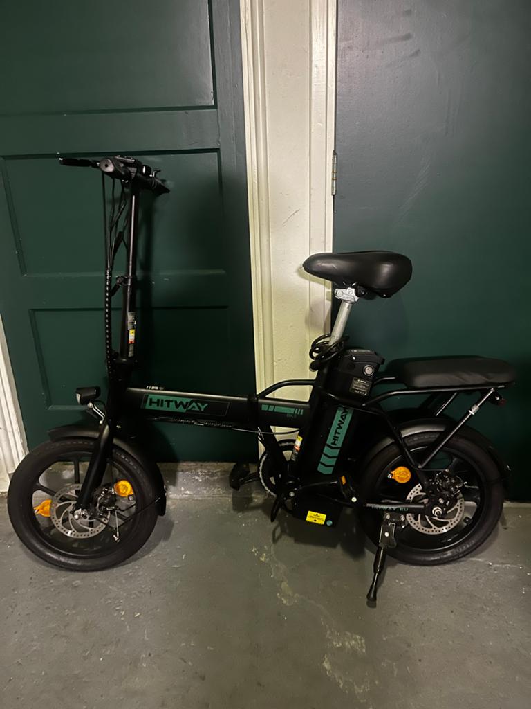 Hitway opvouwbare elektrische fiets - rem werkt niet goed, Overige merken, Gebruikt, Ophalen of Verzenden, Minder dan 47 cm