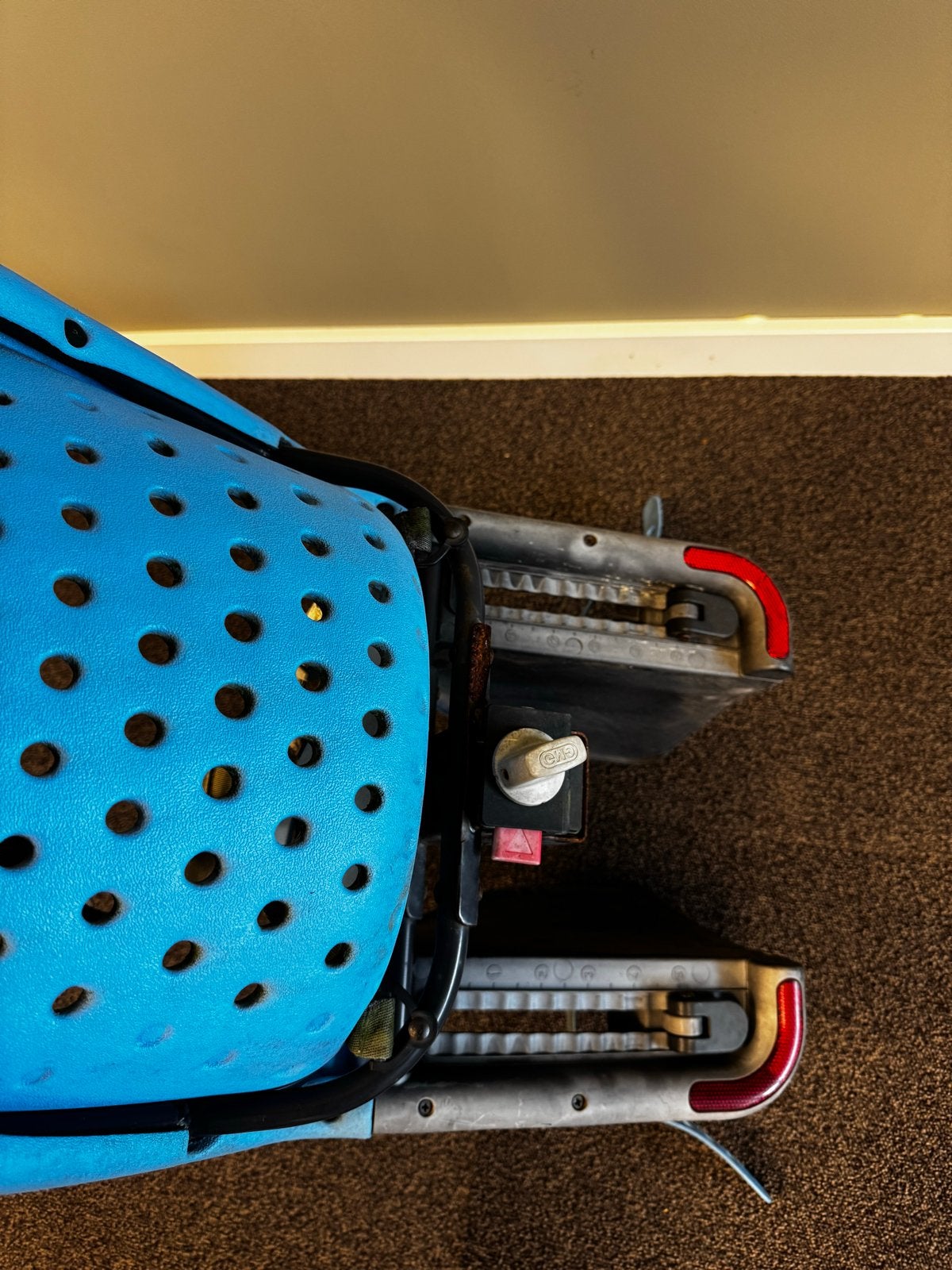 Yepp Fietsstoeltje Achterzitje Blauw, Achterzitje, 22 t/m 36 kg, Ophalen of Verzenden, Gebruikt