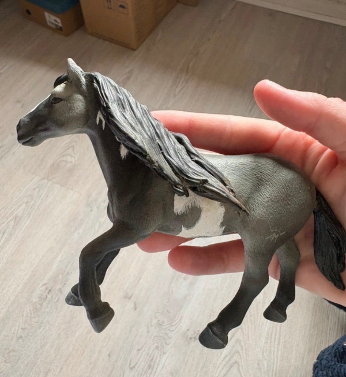 Schleich custom repaint paard - Uniek handgeschilderd, Ophalen of Verzenden, Gebruikt