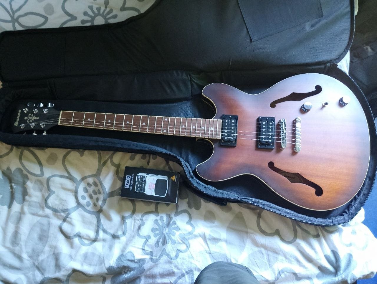 Ibanez Artcore AS53 Tobacco Flat ,Elektrische gitaar, Muziek en Instrumenten, Ophalen of Verzenden, Zo goed als nieuw, Solid body