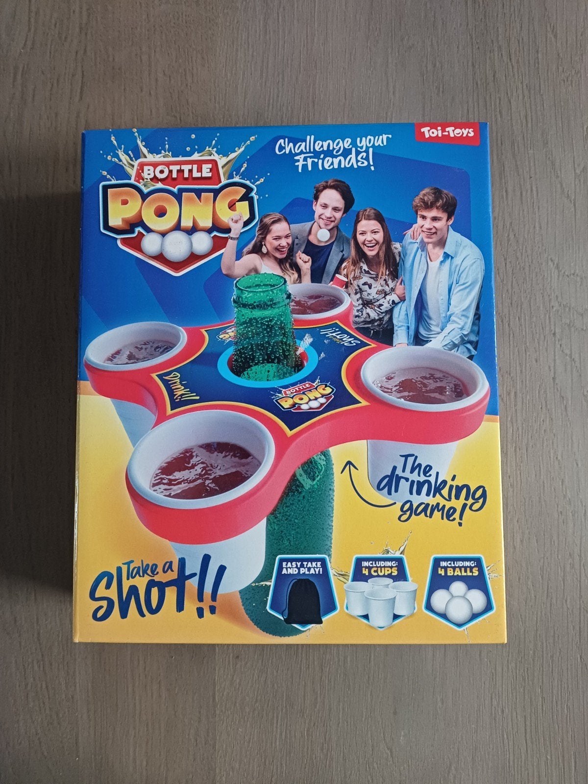 Bottle Pong Drinkspel - Compleet op 2 balletjes na, Ophalen of Verzenden, Zo goed als nieuw