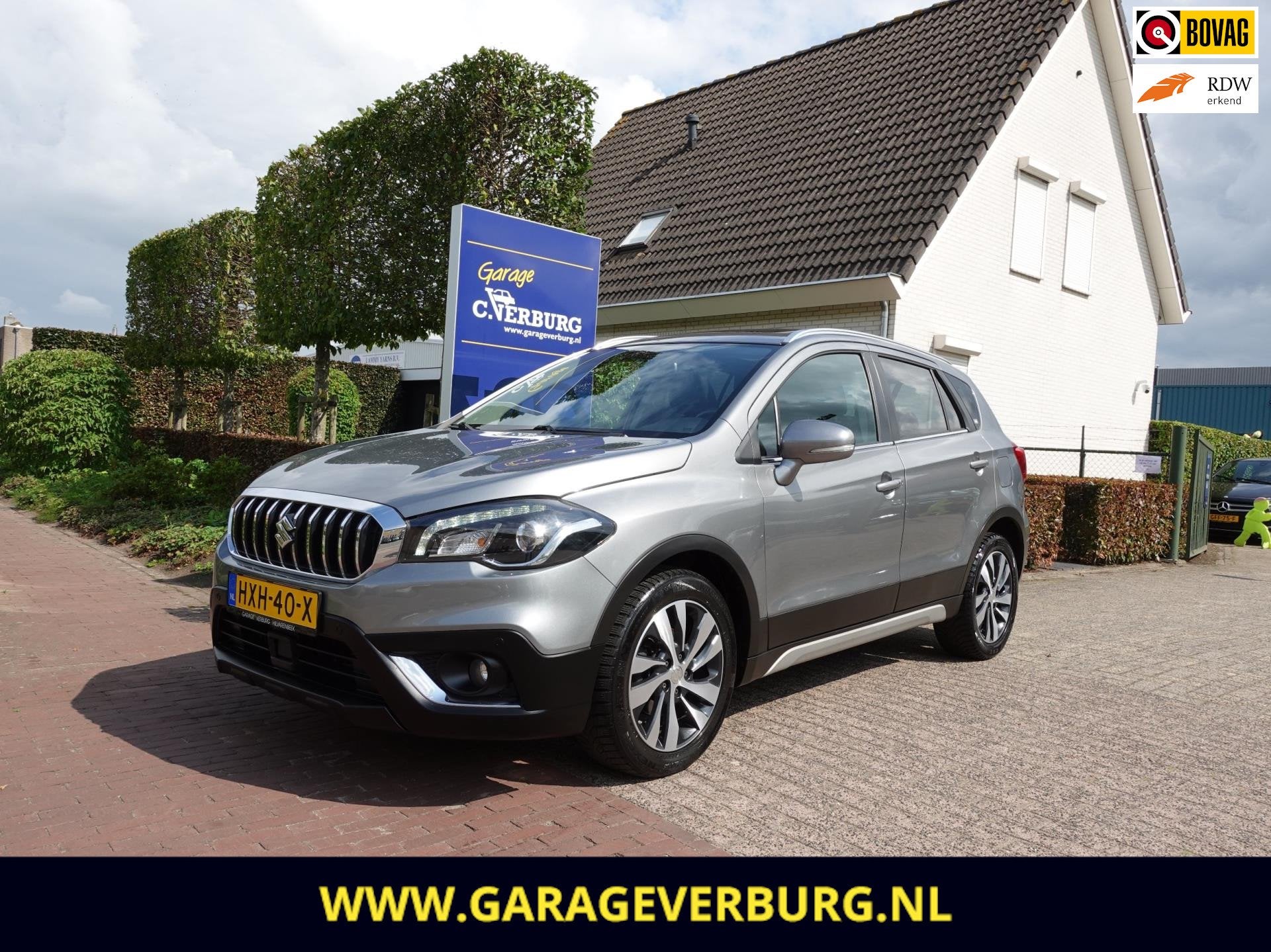 Suzuki S-Cross 1.4 Boosterjet AllGrip High Executive AWD Aut, Auto's, Automaat, Gebruikt, 4 cilinders, Leder