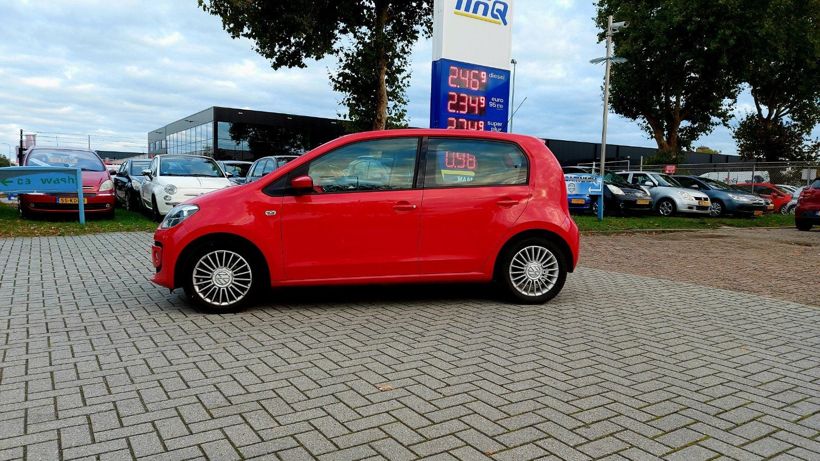 Nap!Volkswagen up!1.0 High Up.Airco,navi,cruise control!, Auto's, Stof, 840 kg, 4 stoelen, Origineel Nederlands
